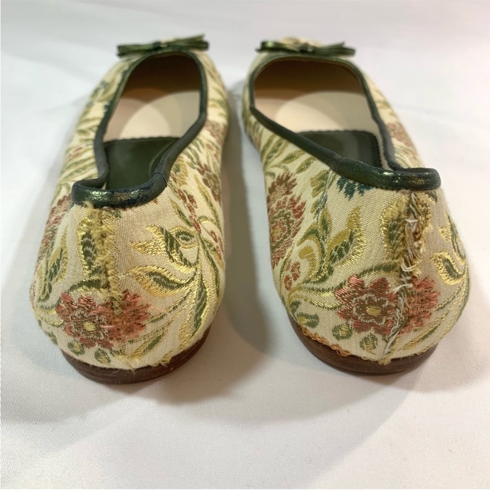 DELMAN Tapestry Ballet FLATS Size 10 - Picture 8 of 13